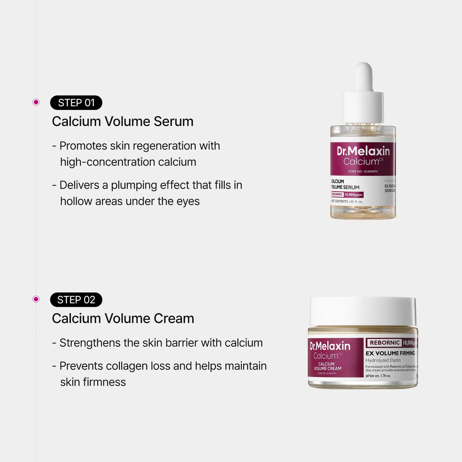 [Dr.Melaxin Official] Calcium Intense Volume Eye Cream | Anti-Aging, Elasticity, Volume | Korean Cosmetic | 1.7 Fl Oz (50 Ml)