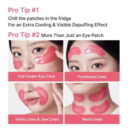 [NEW] [Medicube] PDRN Pink Collagen Jelly Eye Mask | Hydrogel Eye Patches with PDRN, Collagen, NAD | Refreshing for Puffy, Tired Eyes | Firming for Look of Wrinkles, Fine Lines | Korean Skincare (6/28/50 Pairs)